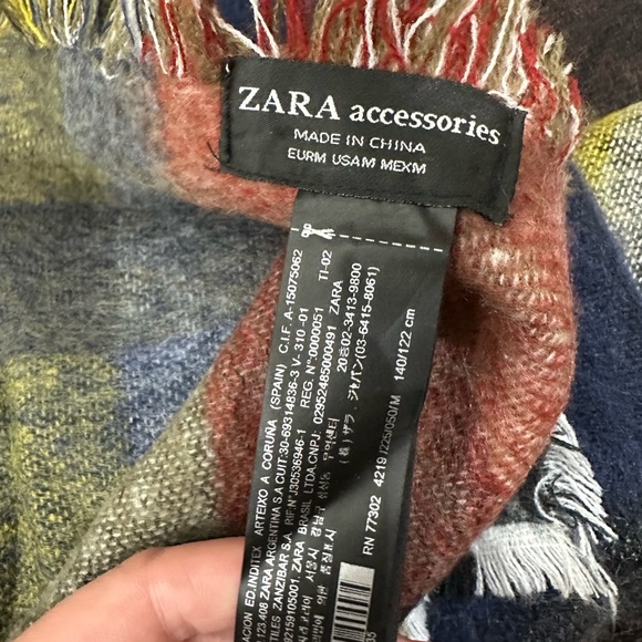 Zara multicoloured scarf - Picture 3 of 4
